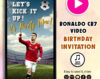 Video Ronaldo Birthday Invite 1