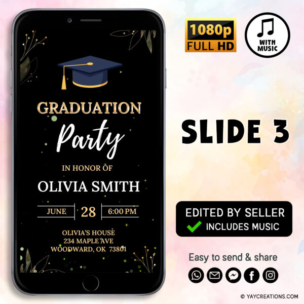 graduation party invitation video 4