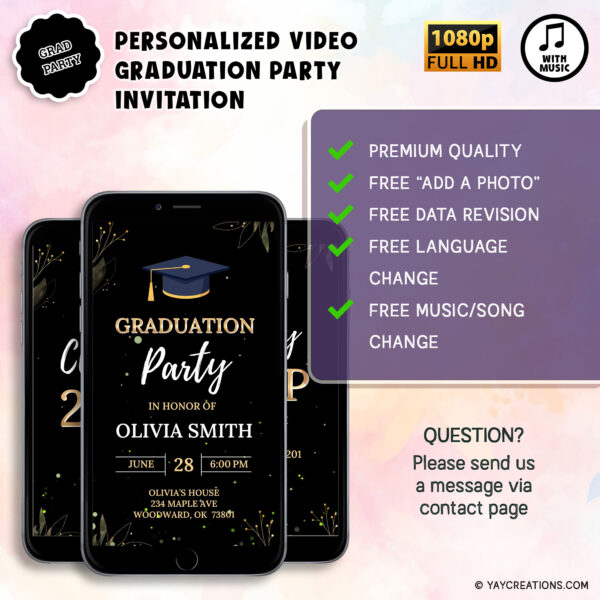 graduation party invitation video 6