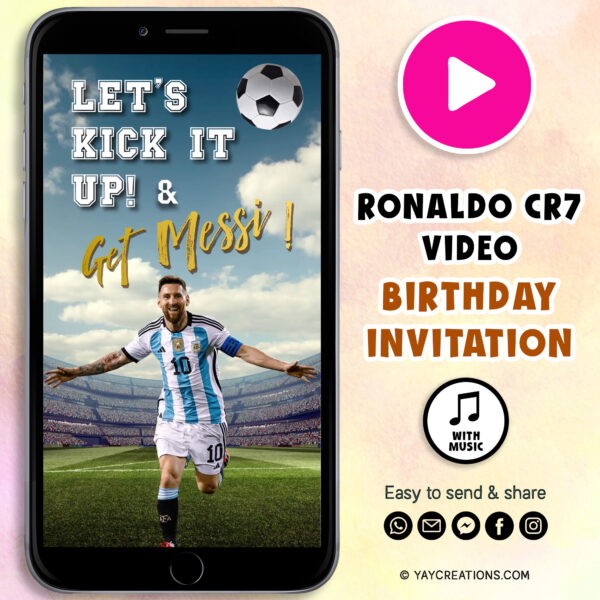 messi birthday invitation video 1