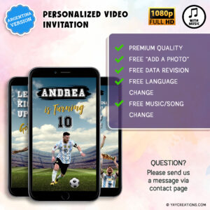 messi birthday invitation video 7