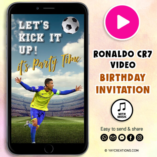 ronaldo al nassr birthday invitation video 1