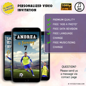 ronaldo al nassr birthday invitation video 7