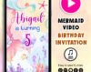 mermaid tail birthday invitation video 1